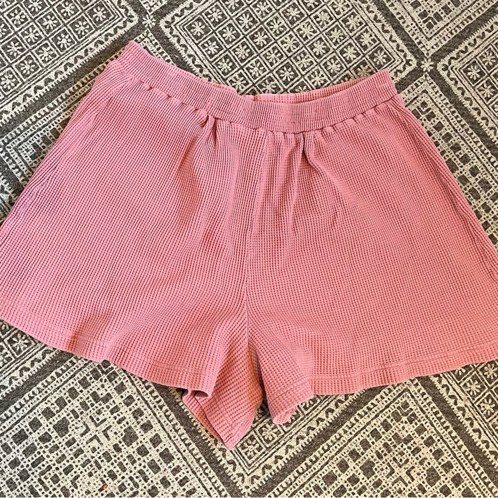 Vintage Victoria's Secret Gold Label Waffle 100% Cotton lounge PJ shorts M
